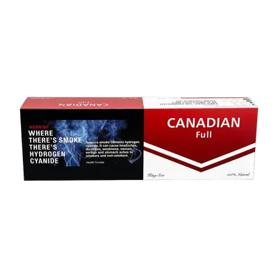 Canadian Full Flavour cigarettes carton, 200 king size
