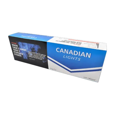 Canadian Lights cigarettes carton, 200 king size