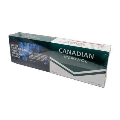Canadian Menthol cigarettes carton, 200 king size