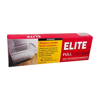 Elite Full Flavour cigarettes carton, 200 king size
