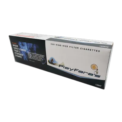 Playfare's Lights cigarettes carton, 200 king size