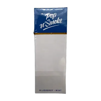 Pop n Smoke Blueberry Mint cigarettes carton, 200 king size