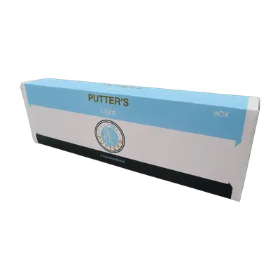 Putter's Light cigarettes carton, 200 king size